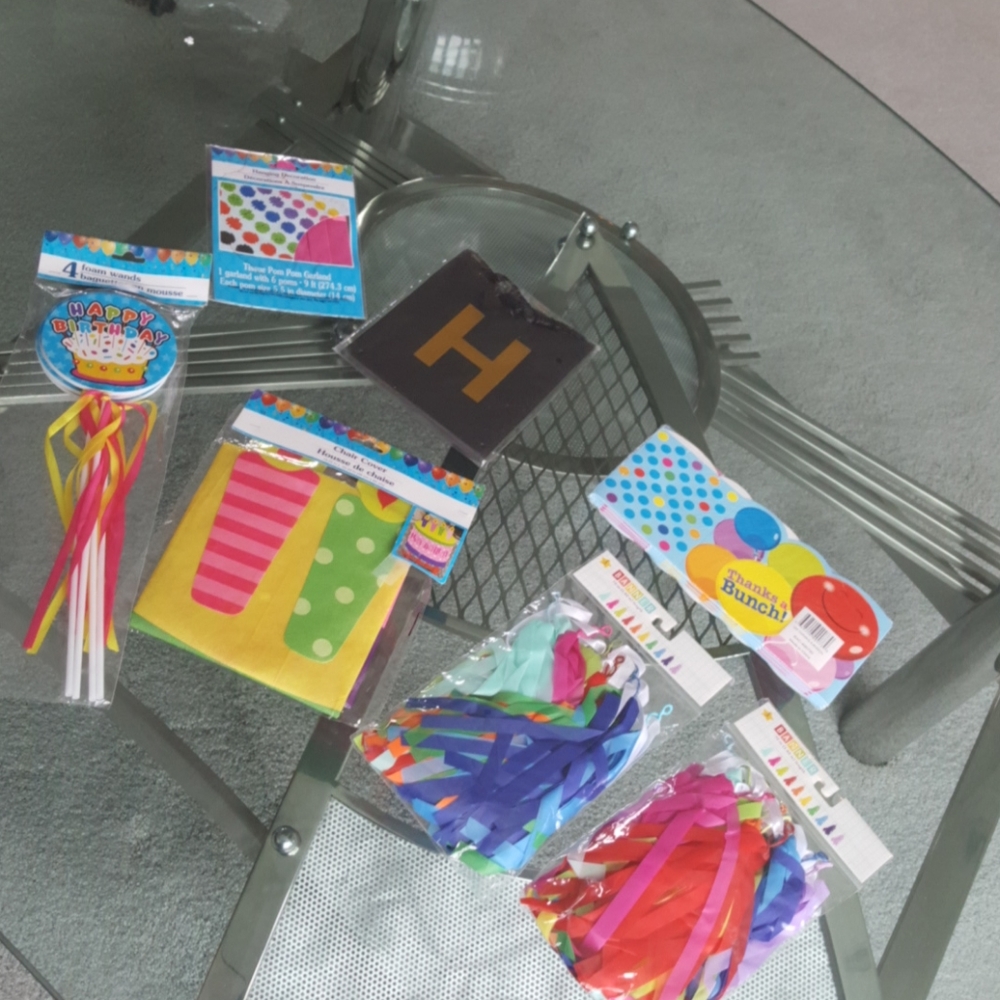 Happy birthday party supplies..New